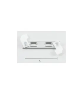 Art Deco držiak profila dvojitý stropný