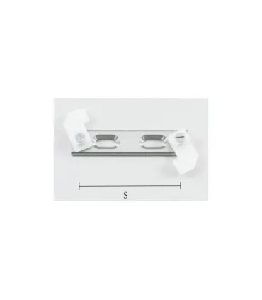 Art Deco držiak profila dvojitý stropný