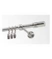 Metall-Gardinenstange Effekt-Edelstahl Ø 19 mm - Cylinder