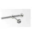 Metall-Gardinenstange Effekt-Edelstahl Ø 19 mm - Gula Bologna