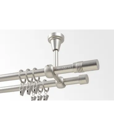 Satin nickel Ø 19 mm - Cylinder