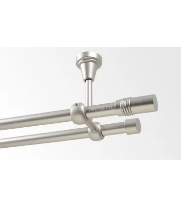 Satin nickel Ø 19 mm - Cylinder