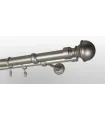 Metall-Gardinenstange Satin-Nickel Ø 19 mm - Boston