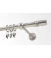 Metall-Gardinenstange Satin-Nickel Ø 19 mm - Cylinder