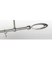 Metall-Gardinenstange Satin-Nickel Ø 19 mm - Venezia