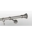 Metall-Gardinenstange Satin-Nickel Ø 19 mm - Koloseo