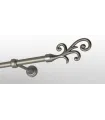 Metall-Gardinenstange Satin-Nickel Ø 19mm - Fala