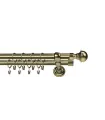 Metall-Gardinenstange Antik zweiläufig Ø 19 mm - Boston