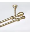 Metall-Gardinenstange Antik zweiläufig Ø 19 mm - Beluno