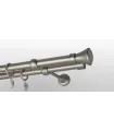 Metall-Gardinenstange Satin-Nickel Ø 19 mm - Koloseo