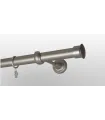 Metall-Gardinenstange Satin-Nickel Ø 19 mm - Duo