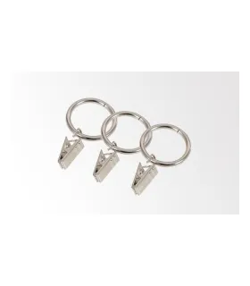 Krúžok so štipcom kus Efekt nerezová oceľ  Ø19 mm