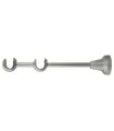 Halterung doppelt Satin Nickel Ø19 mm Stk