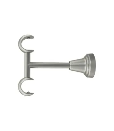 Držiak stropny dvojity satin nickel oceľ  Ø19 mm kus