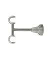 Doppelhalter für Decke, Satin-Nickel Stahl Ø19 mm, Der Preis gilt für ein Stück