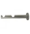 Doppelhalter simple, Satin-Nickel Ø19 mm, Der Preis gilt für ein Stück