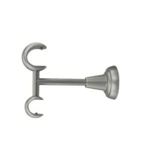 Držiak stropny dvojity satin nickel oceľ Ø25/19 mm kus