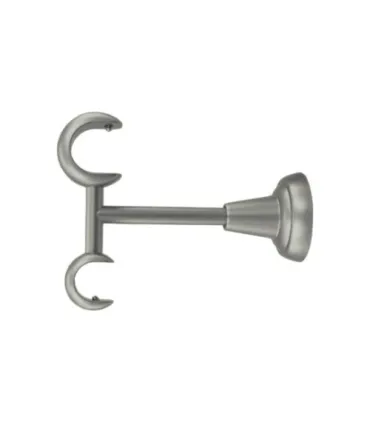 Držiak stropny dvojity satin nickel oceľ Ø25/19 mm kus