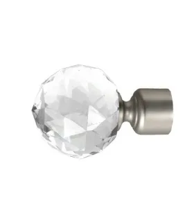 Koncovka Crystal Gula satin nickel  Ø25 mm kus