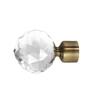 Koncovka Crystal Gula antik Ø25 mm kus