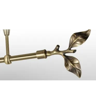 Antik Ø 25 mm - koncovka List rose tyč hladká