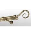 Metall-Gardinenstange Antik Ø 25/19 mm - Hak