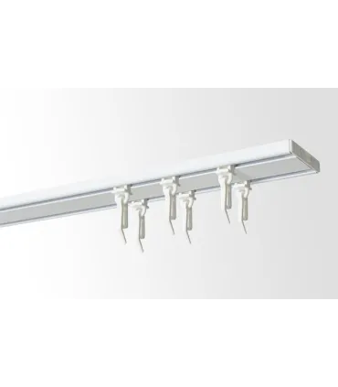 Kolajnica stropná dvojitá biela