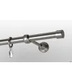 Metall-Gardinenstange Effekt-Edelstahl Ø 19 mm - Pullo