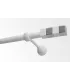 Jednoducha biela leskla Ø19 mm- Kvadrat