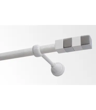 Jednoducha biela leskla Ø19 mm- Kvadrat