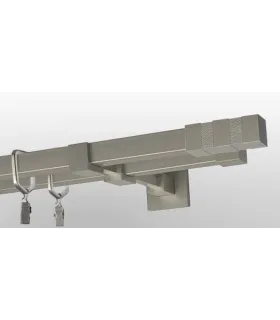 Quadro dvojitá  Neptun satin nickel