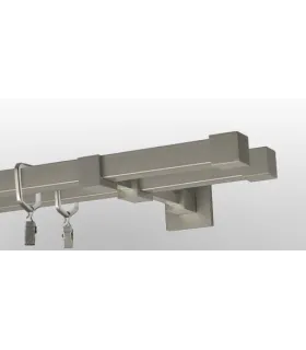 Quadro dvojitá  Zaslepka satin nickel