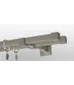 Quadro zweifache Zaslepka Satin-Nickel