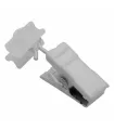Klammerpistole mit Gleiter weiß 10er-Pack