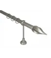 Metall-Gardinenstange Satin-Nickel Ø 19 mm - Twisto