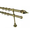 Metall-Gardinenstange Antik zweiläufig Ø 19 mm - Twisto