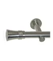 Metall-Gardinenstange Effekt-Edelstahl Ø 19 mm - Capri Halterung einfach simple