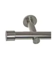 Metall-Gardinenstange Pullo Effekt-Edelstahl Ø 19 mm - Schraubhalter