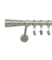 Metall-Gardinenstange Satin-Nickel Ø 19 mm - Trapezium