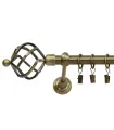 Metall-Gardinenstange Antik Ø 19 mm - Gula azur groß