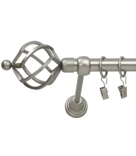 Satin nickel  Ø 19 mm - Gula azur velka