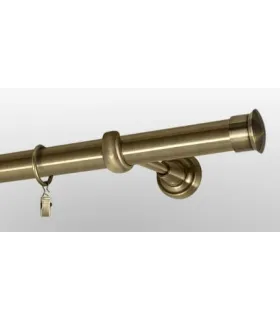 Antik Ø 25 mm - koncovka Duo tyč hladká