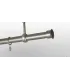 Satin nickel Ø 25 mm - koncovka Duo tyč hladká