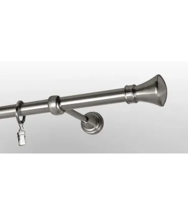 Efekt-nerezová oceľ  Ø 25 mm - koncovka Koloseo tyč hladká