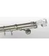 Satin nickel Ø 25/19 mm - Crystal Cone