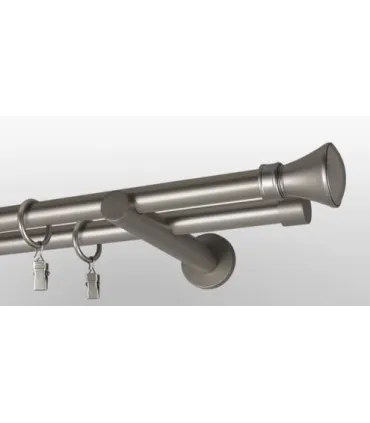 Satin nickel Ø 19mm koncovka - Koloseo