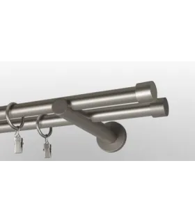 Satin nickel Ø 19mm koncovka - Pullo