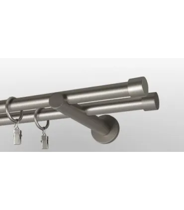 Satin nickel Ø 19mm koncovka - Pullo