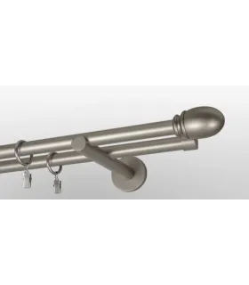 Satin nickel Ø 19mm koncovka - Beluno