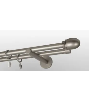 Satin nickel Ø 19mm koncovka - Beluno